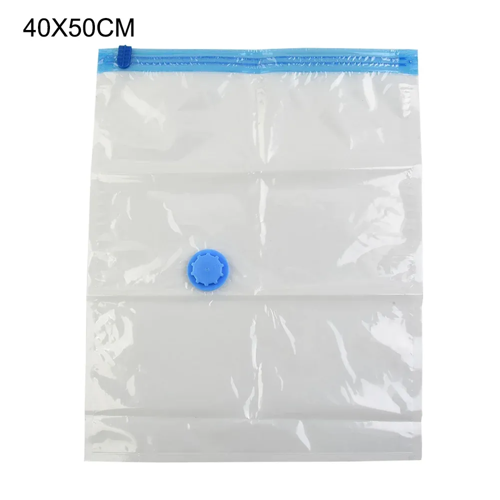 Sacs de rangement sous vide avec valve, transparents, pliables, compressibles, gain de place, pochettes de voyage, organisateurs pour serviettes et couvertures en tissu 12