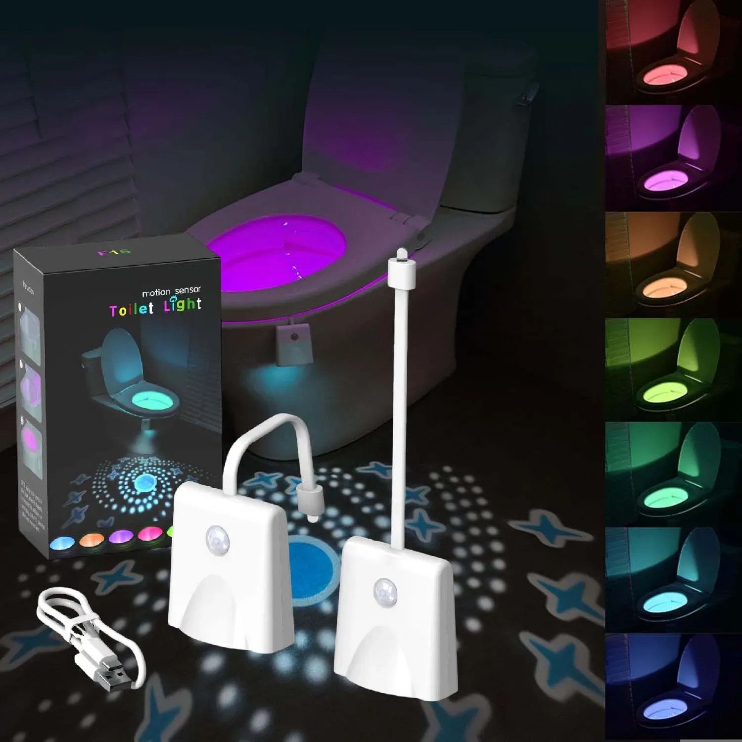 Lampe de nuit fixée sur un réfrigérateur