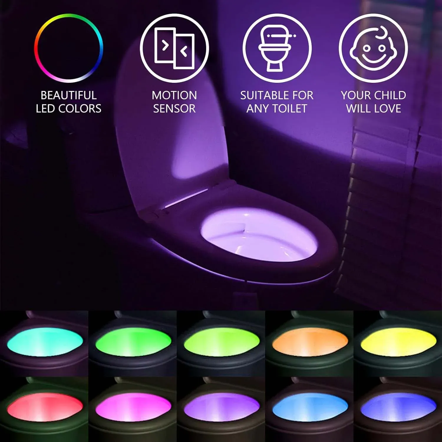 Lampe de nuit avec câble de recharge USB de type C