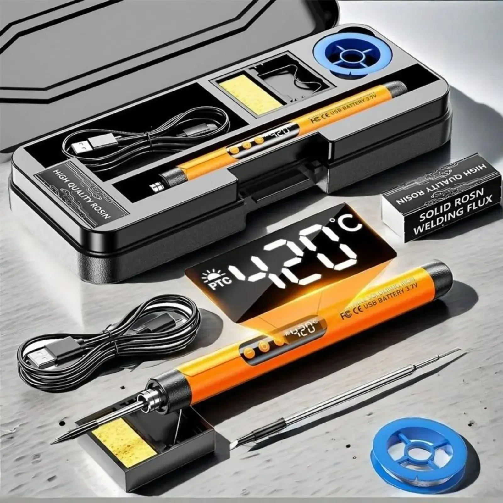 Mini fer à souder rechargeable, vue d'ensemble