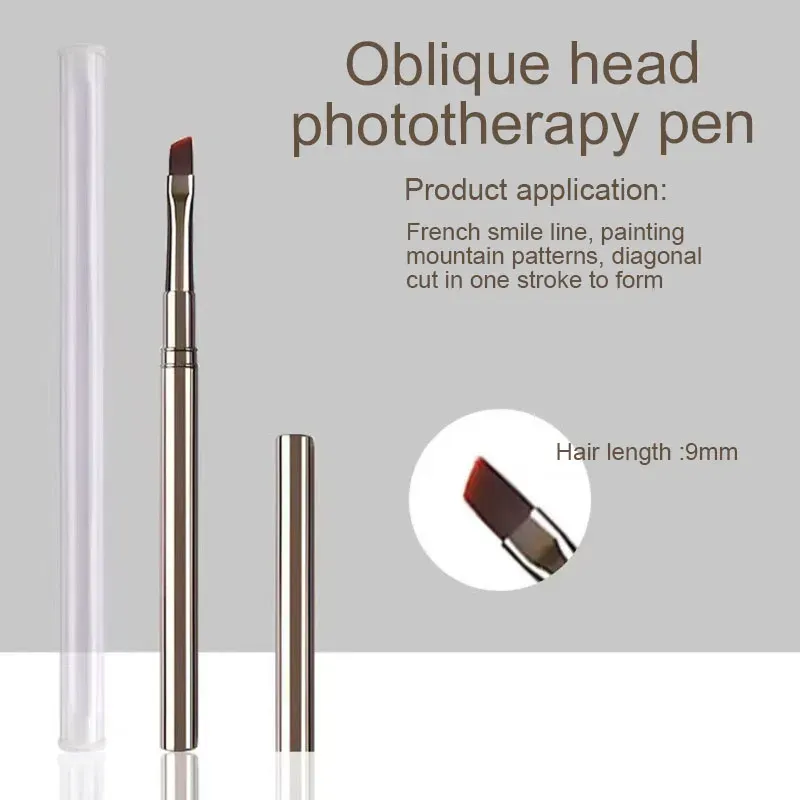 Pinceaux à rayures pour nail art, lignes fines et allongées, peinture 6/9/12/15/18 mm, outil de manucure professionnel, référence ZJS02 11