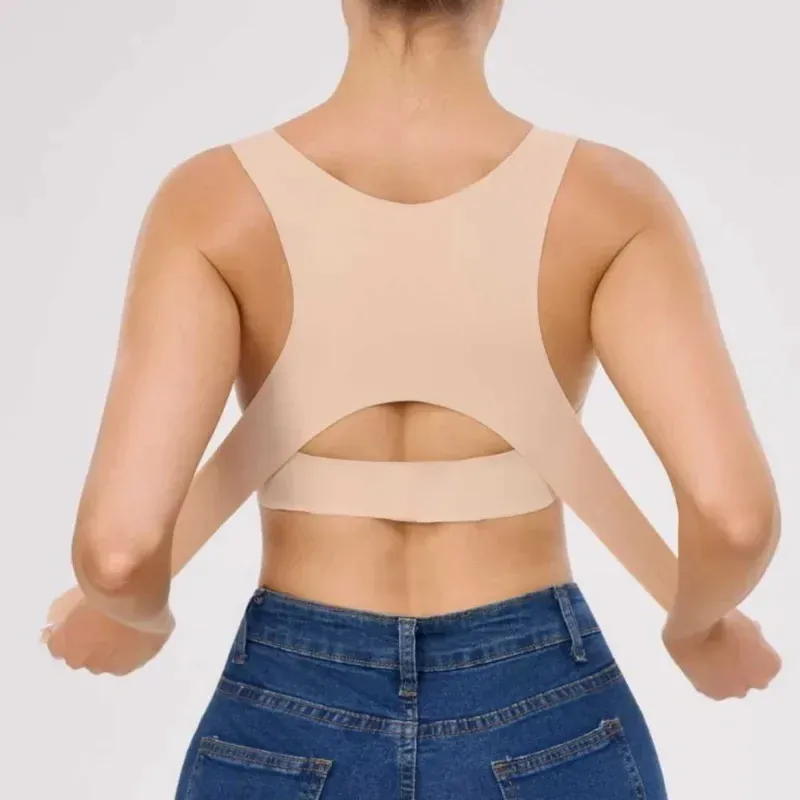Soutien-gorge correcteur de posture à fermeture avant pour femme, soutien-gorge de maintien sans armatures 4