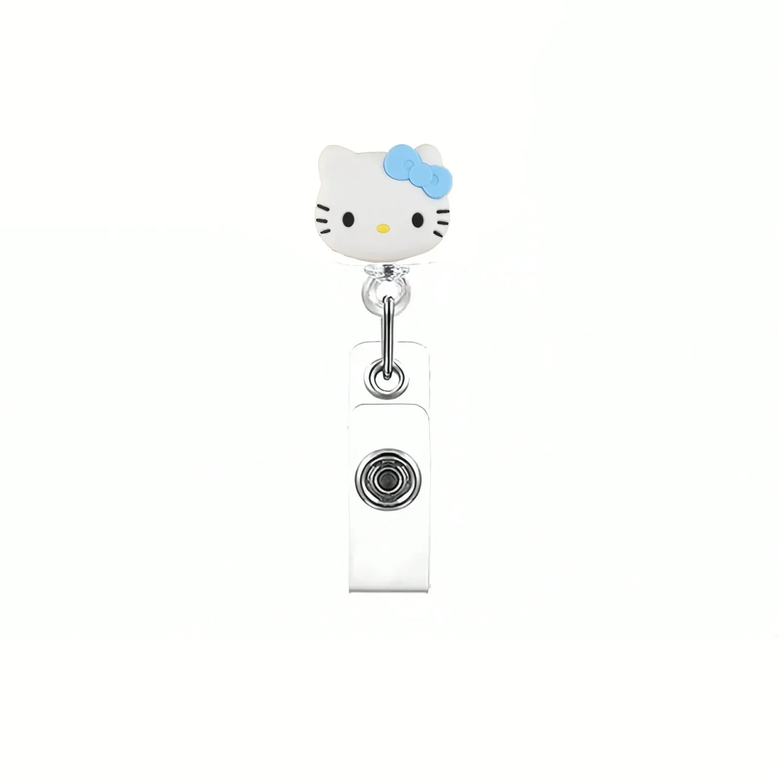 Porte-badge au motif chaton en détail