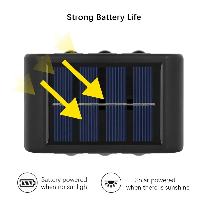 Lampe murale solaire extérieure près d'une porte
