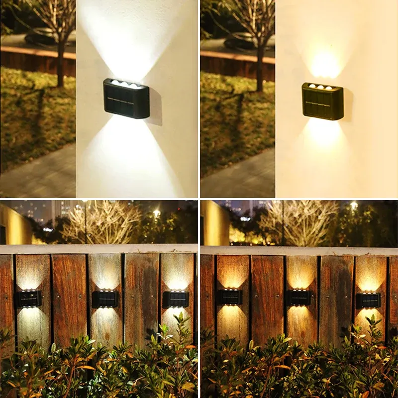 Lampe murale solaire extérieure le soir