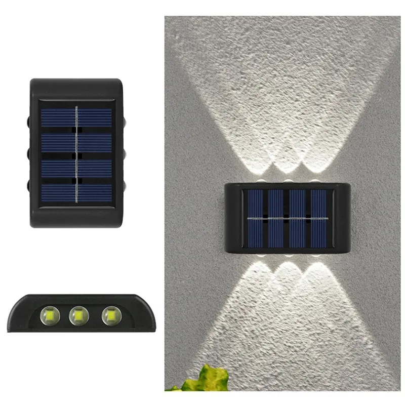 Applique murale solaire LED d'extérieur, étanche, allumage automatique du crépuscule à l'aube 7