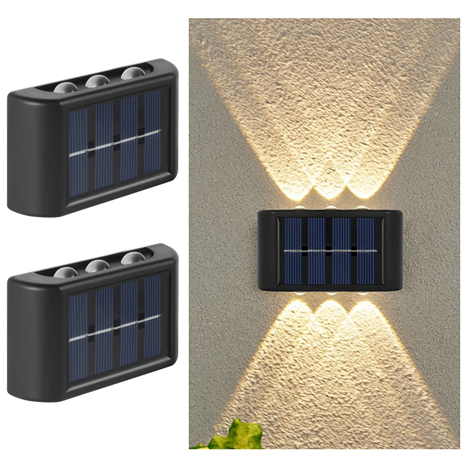 Applique murale solaire LED d'extérieur, étanche, allumage automatique du crépuscule à l'aube 11