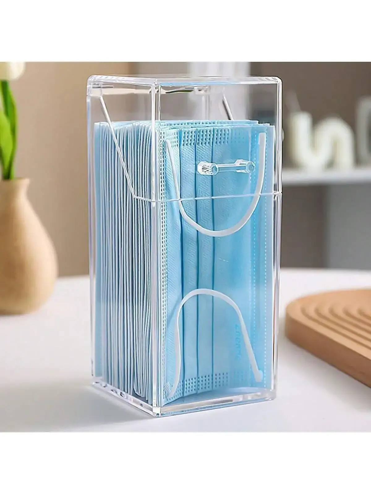 Organisateur cosmétique transparent en situation