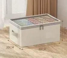 Boîte de rangement pliable à grande capacité avec couvercle, pour couettes et doudounes 9