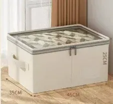Boîte de rangement pliable à grande capacité avec couvercle, pour couettes et doudounes 8