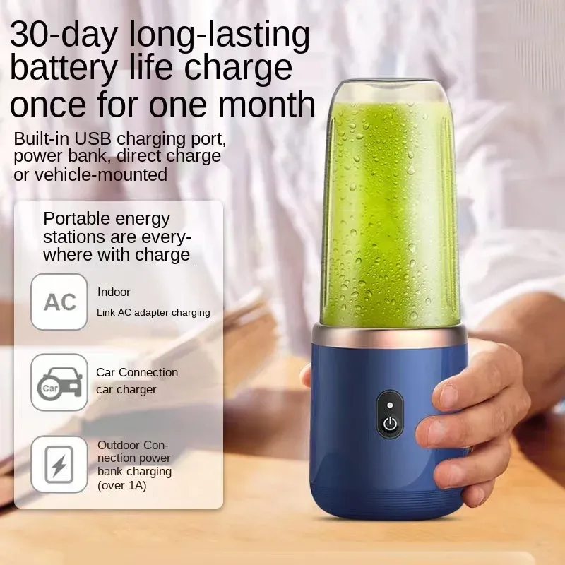 Mixeur portable de fruits, mini bouteille électrique personnelle d'été, USB, 6 lames, presse-agrumes, machine de cuisine 2