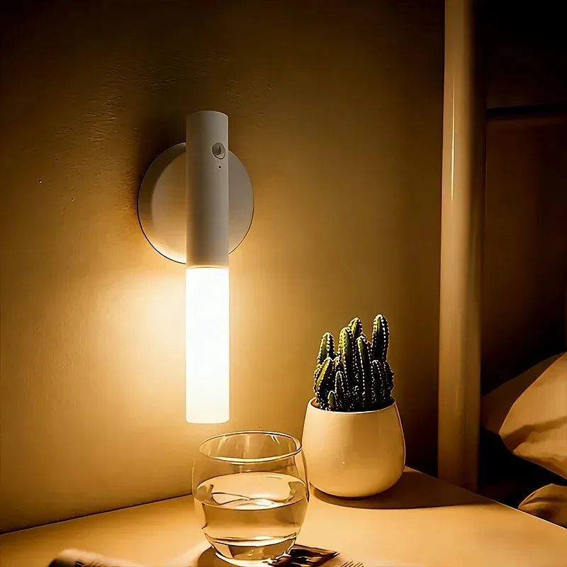 Lampe murale LED rechargeable à détecteur de mouvement, magnétique et portable, à température de couleur réglable 4