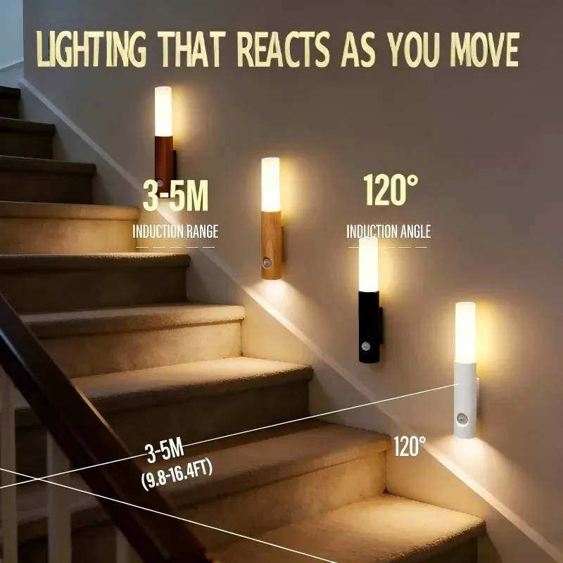 Veilleuse LED magnétique fixation murale
