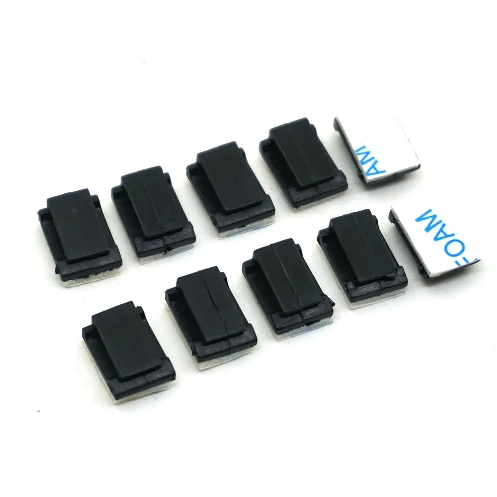 AXSPEED Lot de 10/20/40 pinces de fixation autoadhésives pour câbles de voiture RC, organisateur de fils et supports de câblage pour éclairage 2