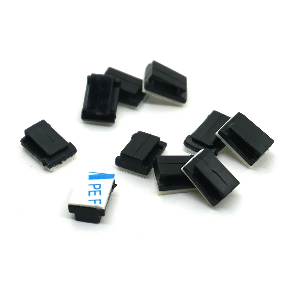 AXSPEED Lot de 10/20/40 pinces de fixation autoadhésives pour câbles de voiture RC, organisateur de fils et supports de câblage pour éclairage 5