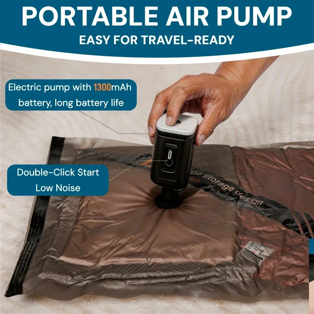 Sacs de compression sous vide pour voyage et rangement de garde-robe 4