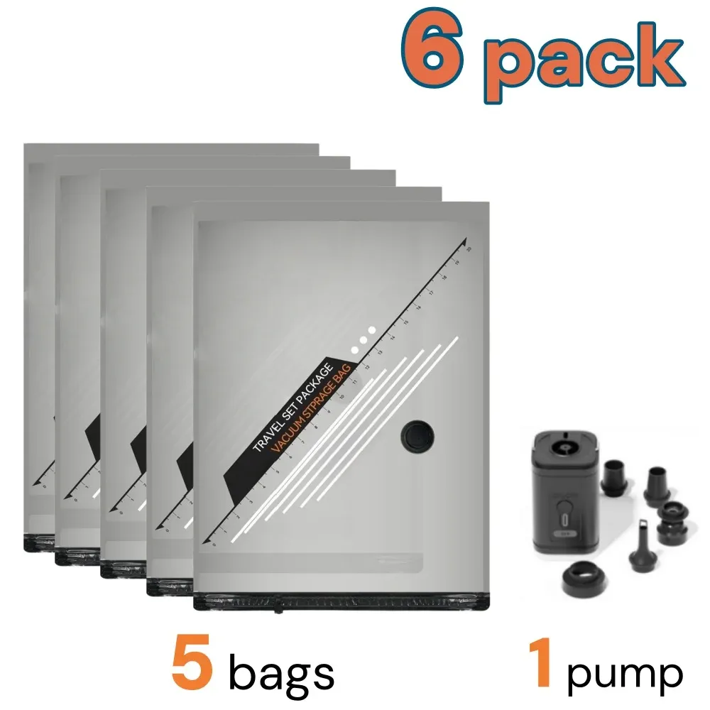 Sacs de compression sous vide pour voyage et rangement de garde-robe 10