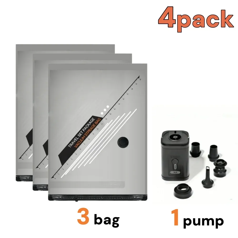 Sacs de compression sous vide pour voyage et rangement de garde-robe 8