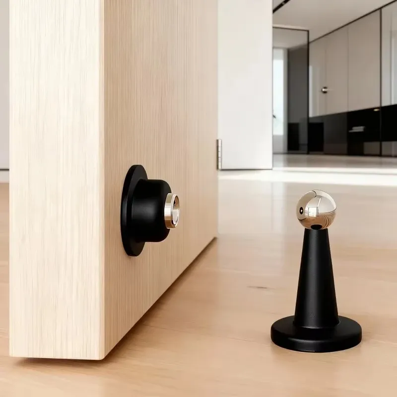 Butée de porte en silicone sans perçage, à forte adhérence, pour chambre à coucher 5