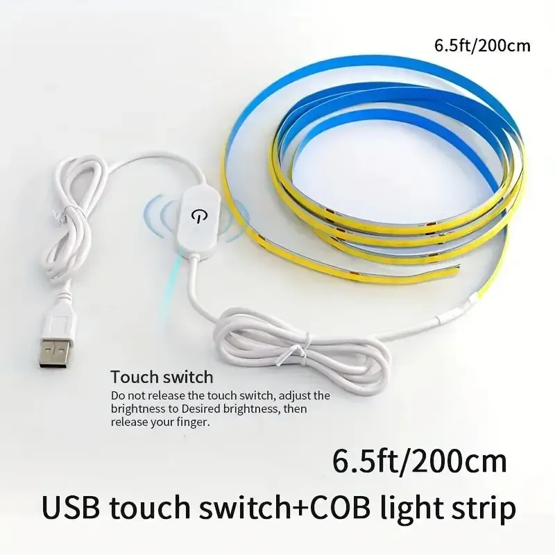 Bande LED COB tactile, finition
