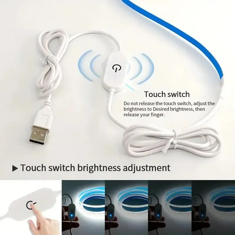 Bande LED COB tactile, effet miroir