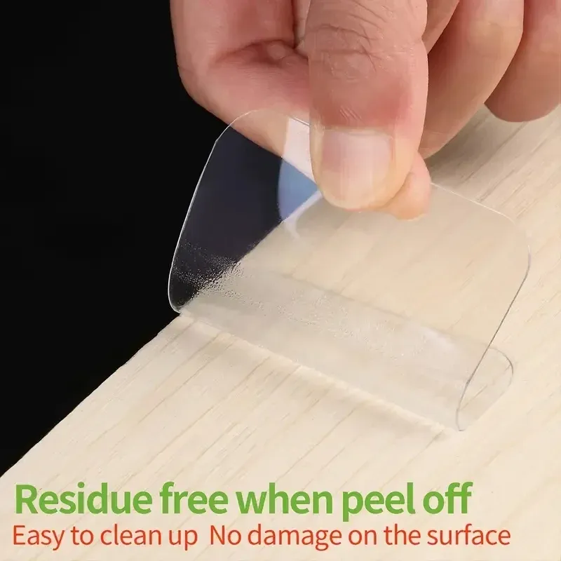 Ruban adhésif double face robuste, 50 pièces, fixation instantanée pour cadres et tapis, solution réutilisable sans clous 6