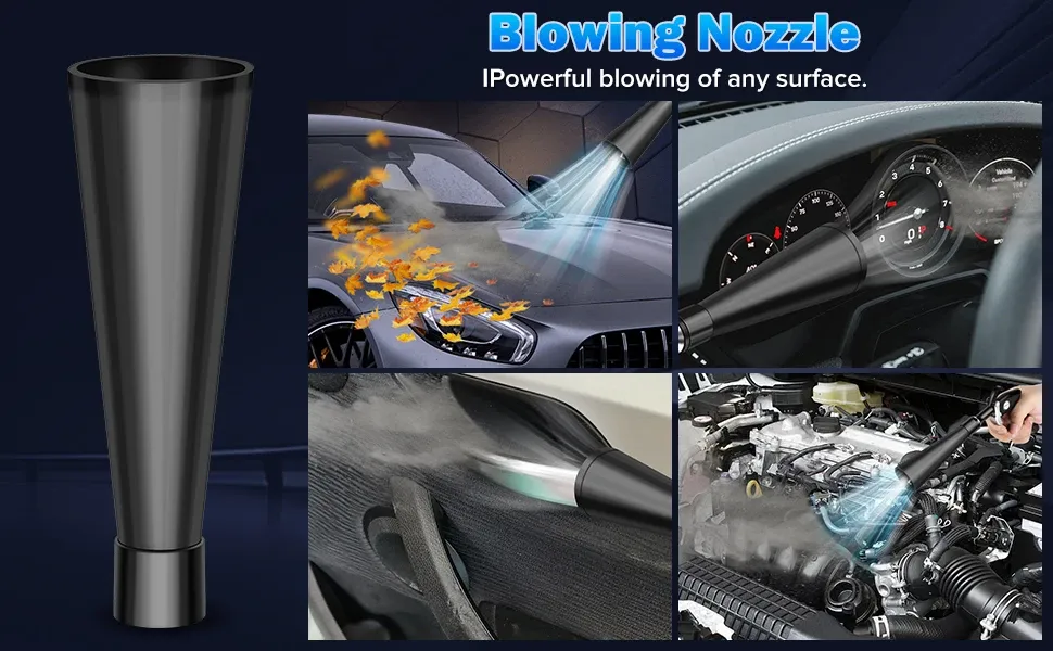 Pistolet de nettoyage automobile en situation