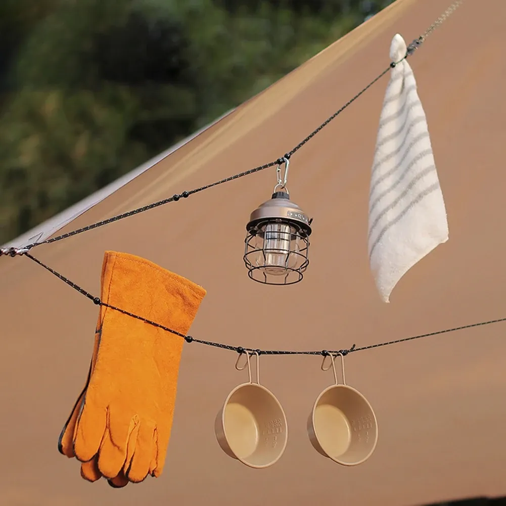 Corde à linge de voyage réglable 3 m, extensible et portable 3