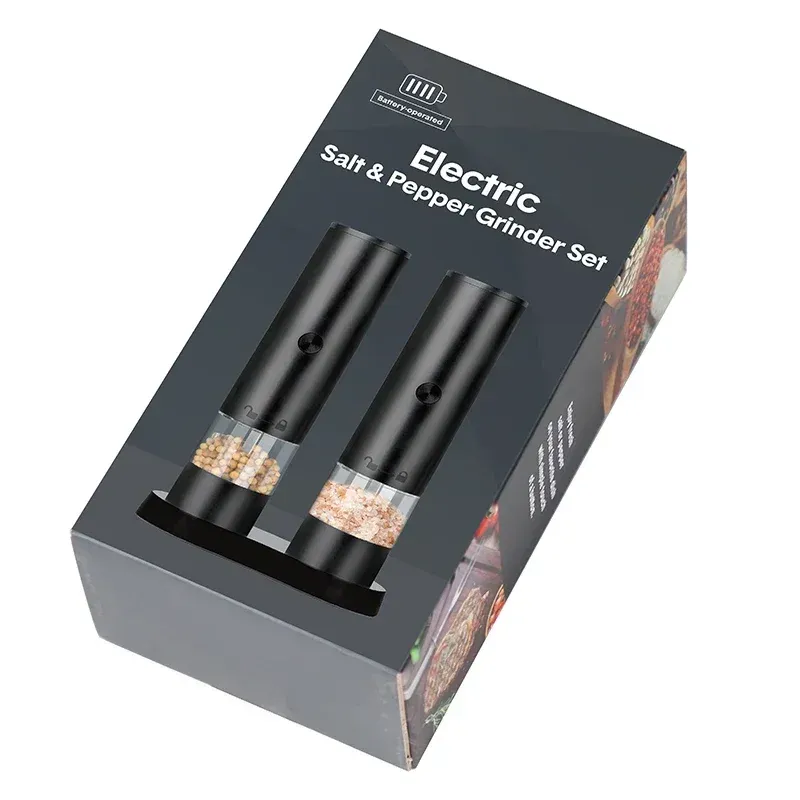 Moulin à sel et à poivre électrique rechargeable par USB, mouture réglable, grande capacité, moulin à épices automatique, ustensile de cuisine 3