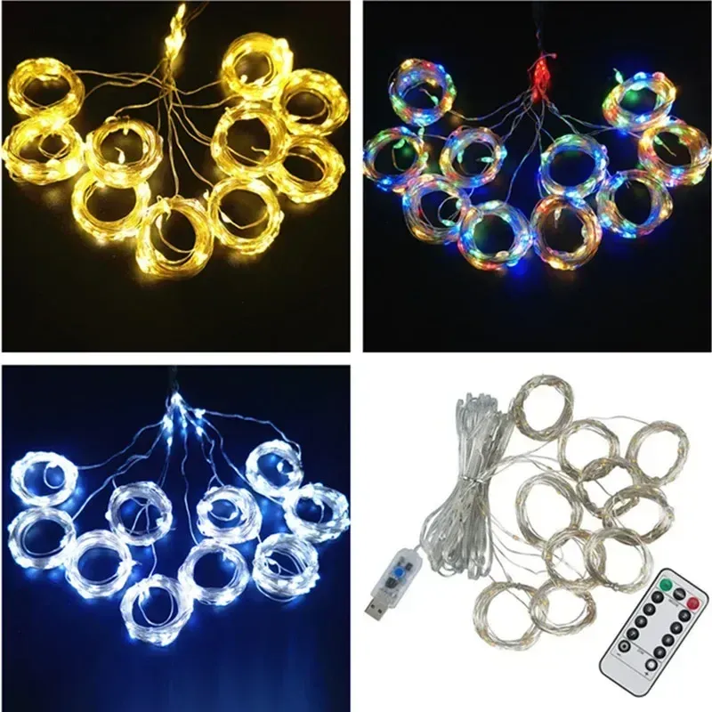 Rideau lumineux LED, mise en scène décorative