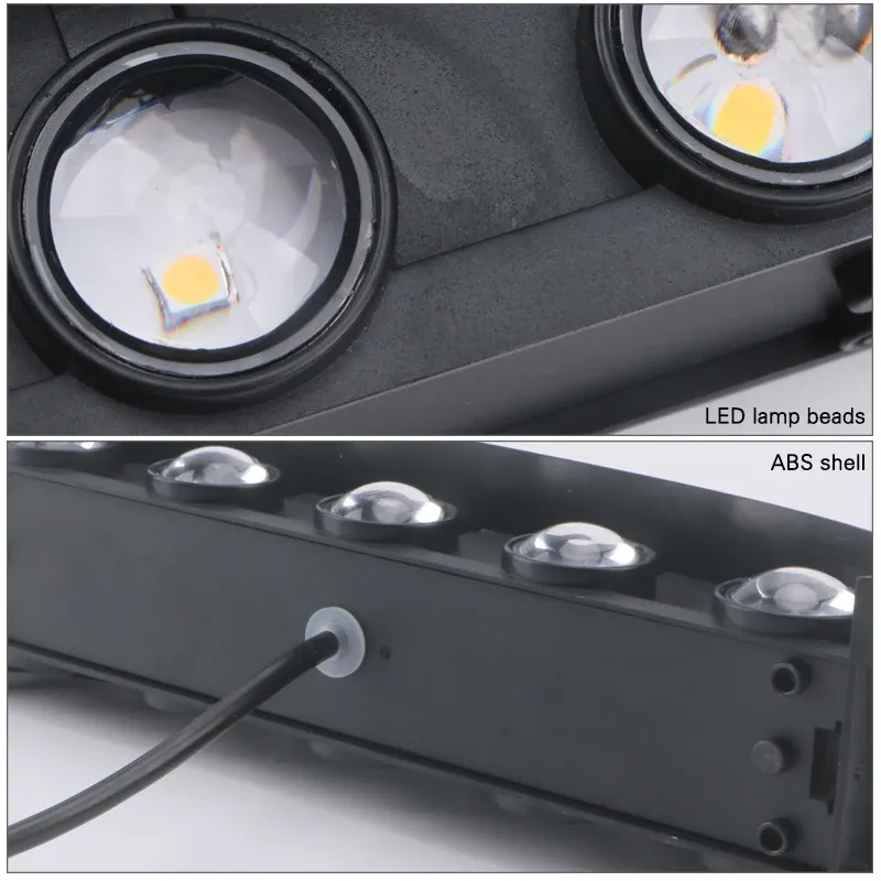 Applique murale LED extérieure à 4, 6, 8 ou 10 lampes, éclairage haut et bas pour la décoration intérieure et l'éclairage de jardin 5