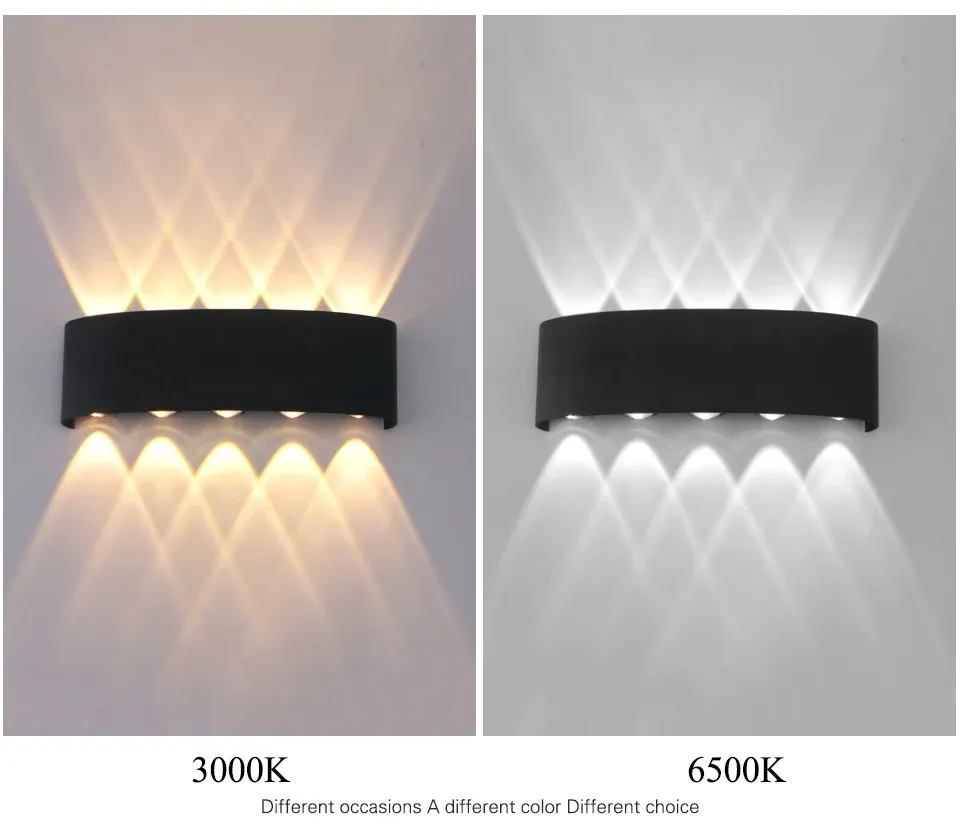 Éclairage mural LED dans un espace intérieur