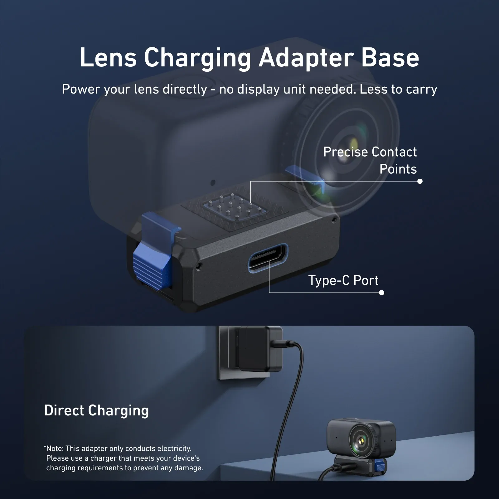 TELESIN Adaptateur de montage à double griffe à libération rapide magnétique pour DJI Osmo Nano, accessoire pour caméra d'action 3