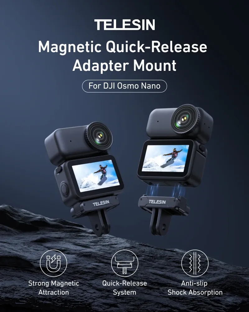 Adaptateur magnétique TELESIN pour DJI Osmo Nano