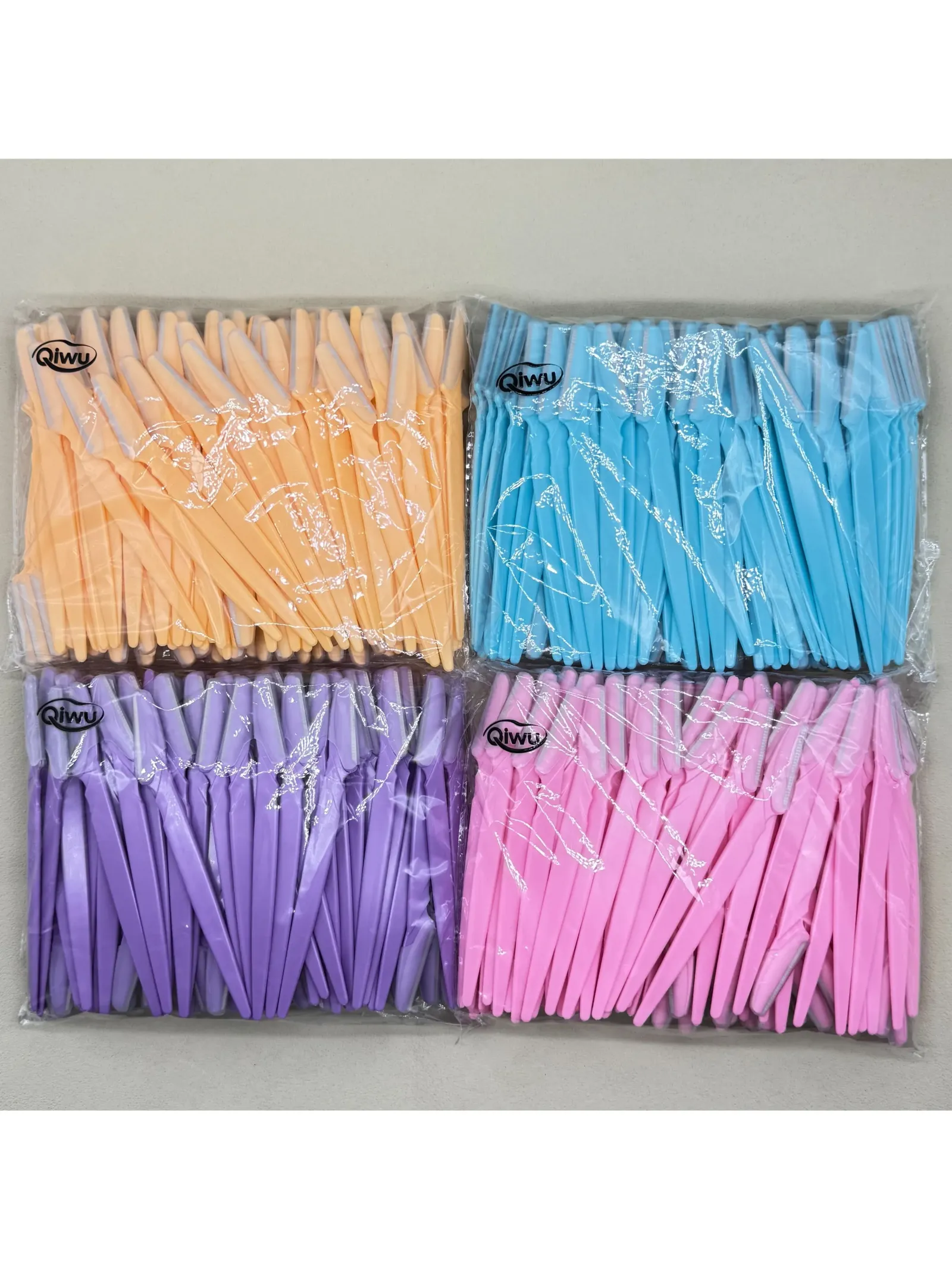 Lames de rasoir portables pour sourcils et visage, vue d'ensemble