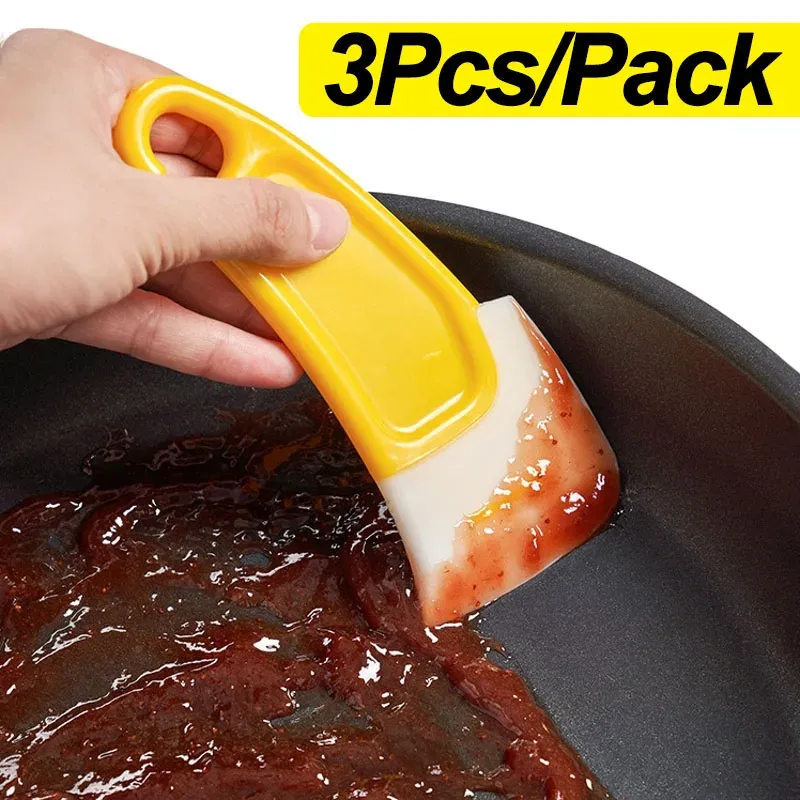 Lot de 3 grattoirs de cuisine en silicone
