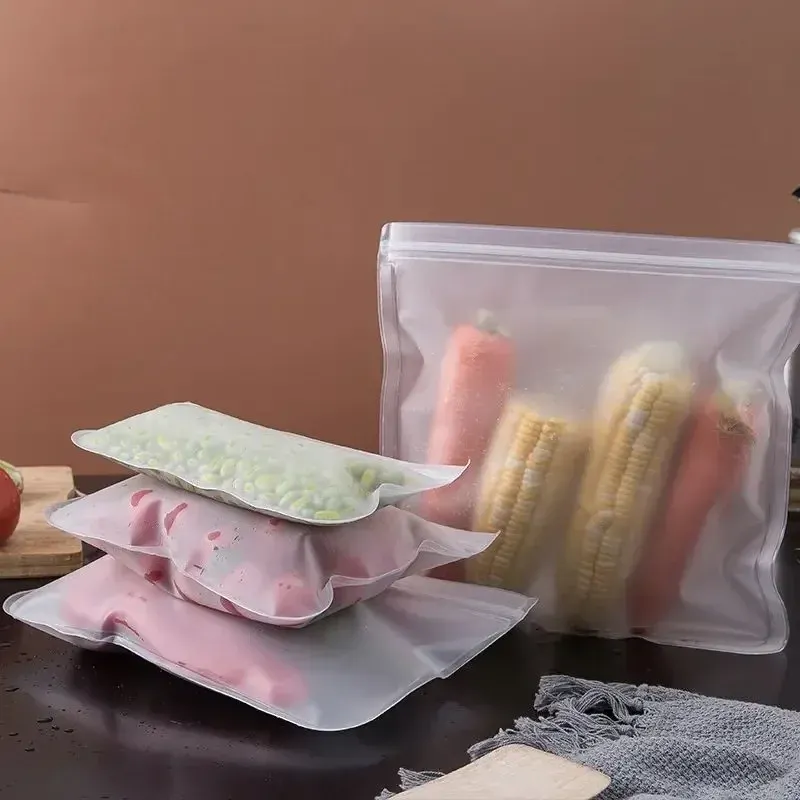 Sacs de conservation réutilisables en silicone pour fruits et légumes, conteneurs scellés pour réfrigérateur 3