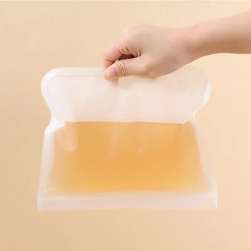 Sacs de conservation réutilisables en silicone pour fruits et légumes, conteneurs scellés pour réfrigérateur 4