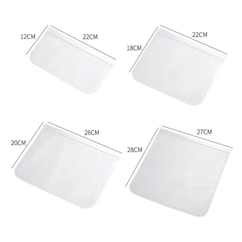 Sacs de conservation réutilisables en silicone pour fruits et légumes, conteneurs scellés pour réfrigérateur 7