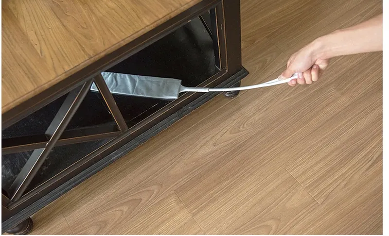 Brosse anti-poussière à long manche