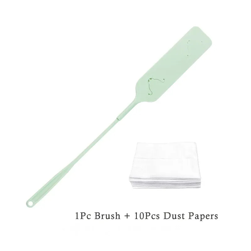 Brosse anti-poussière à long manche avec 10 chiffons non tissés pour le nettoyage de la maison 8