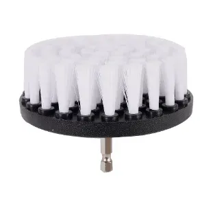 Brosse de nettoyage souple pour perceuse électrique – Accessoire pour tapis, cuir, sellerie et pneus 4