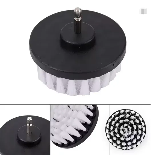 Brosse de nettoyage souple pour perceuse électrique – Accessoire pour tapis, cuir, sellerie et pneus 6