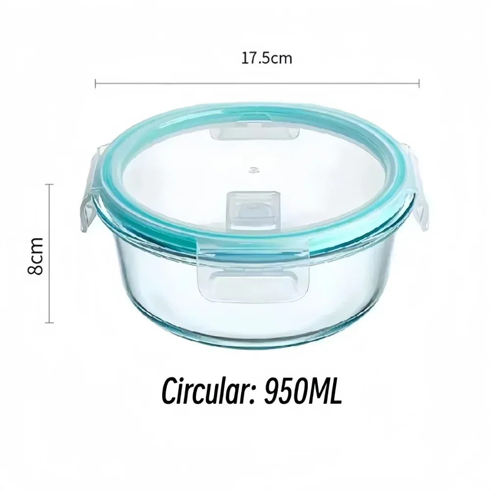 Boîte bento en verre sans BPA, rectangulaire et hermétique, pour la préparation de repas 10