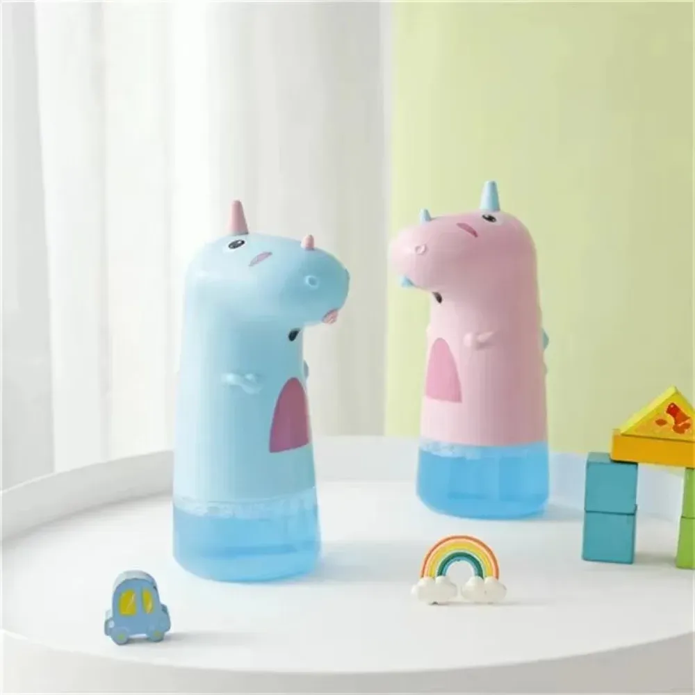 Distributeur automatique de savon licorne 250 ml, rechargeable, sans contact, en ABS, pour salle de bain d'enfants 2