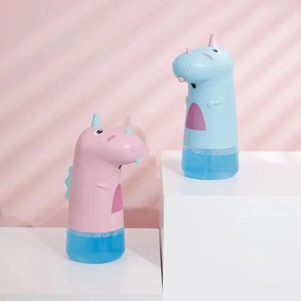 Distributeur automatique de savon licorne 250 ml, rechargeable, sans contact, en ABS, pour salle de bain d'enfants 3