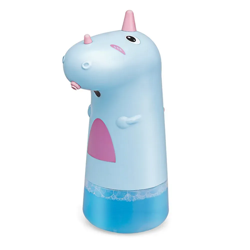 Distributeur automatique de savon licorne 250 ml, rechargeable, sans contact, en ABS, pour salle de bain d'enfants 7