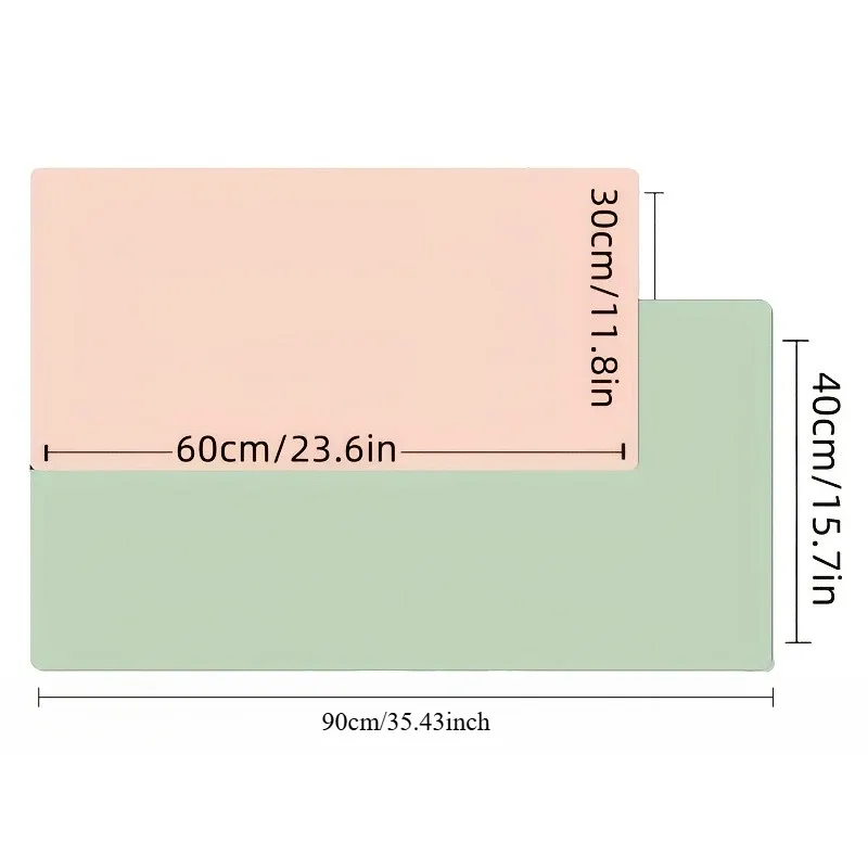 Grand tapis de souris en similicuir, tapis de bureau imperméable et antidérapant, facile à nettoyer, 1 pièce 4