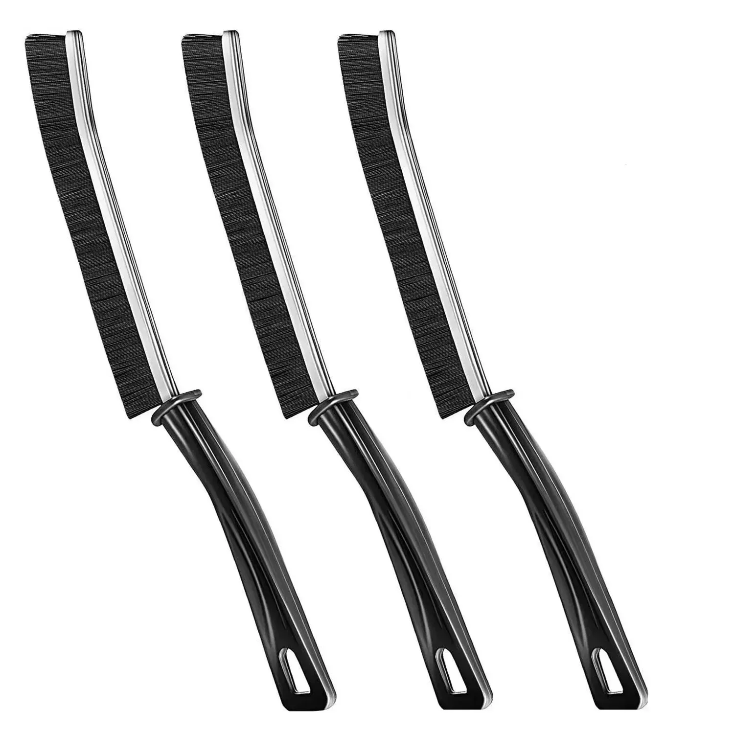 Brosse de nettoyage pour joints et interstices, lot de 3, durable, pour carrelage de cuisine et habitacle de voiture 8