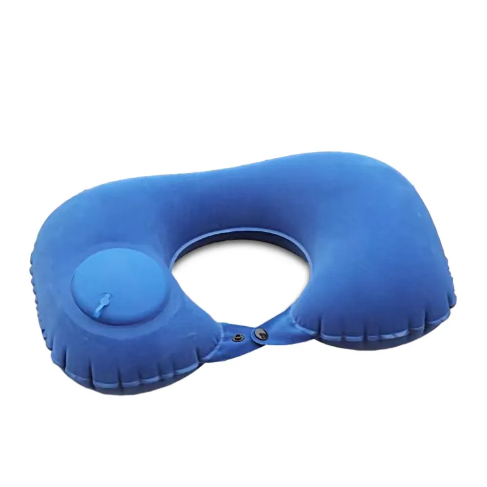 Oreiller de voyage gonflable en U, coussin de soutien cervical portable, confortable pour dormir, gonflage rapide par pression 10